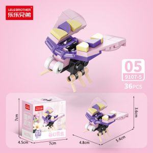 LELE BROTHER 10-in-1 Insect Mini Building Blocks Toy Set - Moth