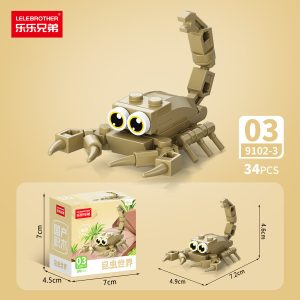 Lele Brothers Little Bug 10-in-1 Insect Building Blocks Toy Set - Scorpion