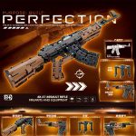 AK-47 Toy Gun Building Blocks Set with Display Stand & Firing