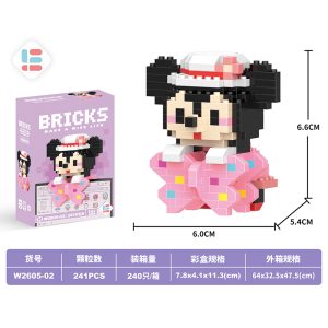 Lele Brother “Make a Wise Life” Micro Building Blocks - Minnie Mouse