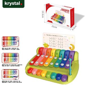 Baby Musical Piano & Xylophone Toy for Toddlers - Piano Lime Green