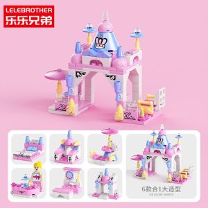 LELE BROTHER 6-in-1 Princess Castle & Treehouse Toy Building Blocks - Little Castle-131 PCS