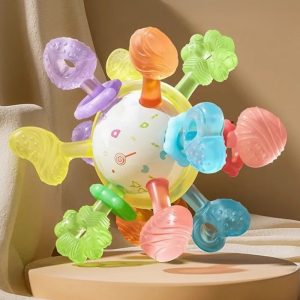 Baby Soft Rubber Sensory Teether Ball - Teether Galaxy Ball